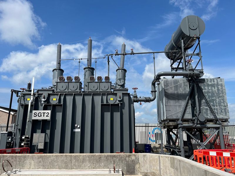 효성중공업이 지난 2023년 스코틀랜드에 공급한 초고압변압기. 효성중공업 제공