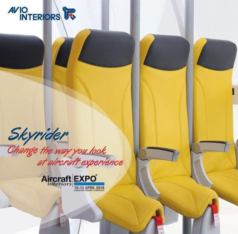 이탈리아 제조업체 아비오인테리어스가 개발한 비행기 입석 좌석 '스카이라이더 2.0' 광고. /사진=아비오인테리어스 인스타그랩 화면 갈무리,뉴스1