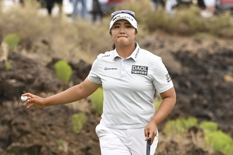 미국여자프로골프(LPGA) 투어 블랙 데저트 챔피언십에서 우승한 유해란. 뉴시스