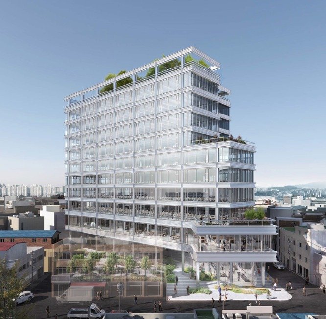 성수동2가 오피스 조감도. 코람코자산운용 제공