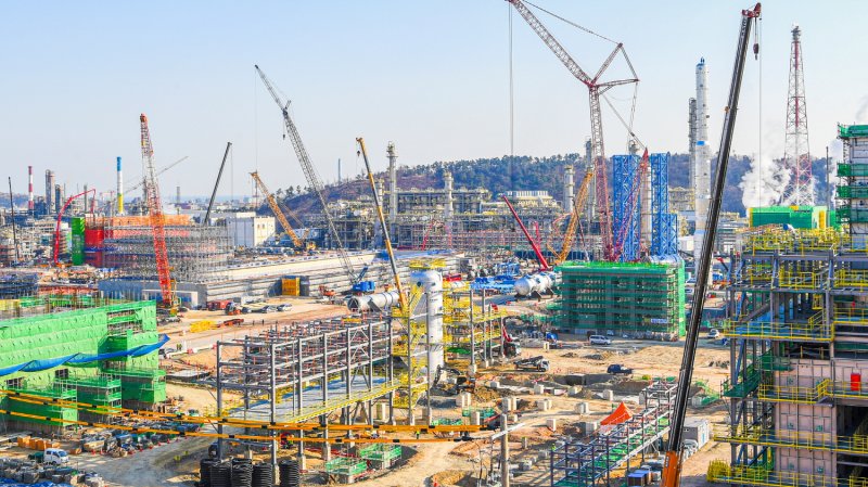 에쓰오일의 샤힌 프로젝트 현장 모습. 에쓰오일 제공