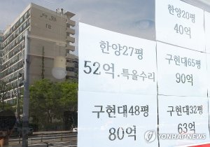 강남 아파트 전경. 연합뉴스