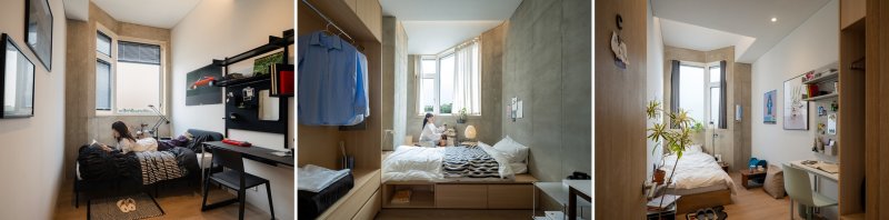 에피소드 신촌 캠퍼스 전용 공간 개인실 스튜디오 타입, 커뮤니티 타입, 컴팩트 타입. <span id='_stock_code_034730' data-stockcode='034730'>SK</span>디앤디 제공