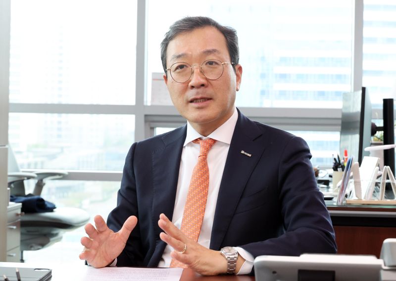 강용성 와이즈넛 대표가 최근 판교 본사에서 본지와 인터뷰를 하는 모습. 사진=박범준 기자