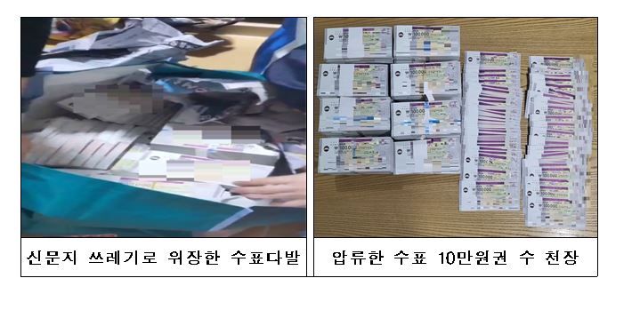      국세청 은닉재산 현장 수색 사례.