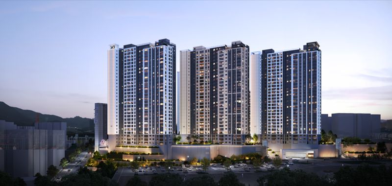 경남 '양산자이 파크팰리체' 투시도. GS건설 제공