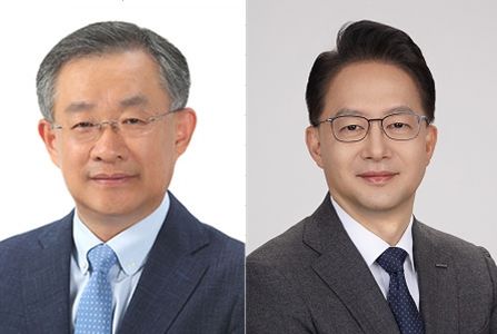 김민철 두산 사장, 유승우 두산 사장(왼쪽부터). 두산 제공