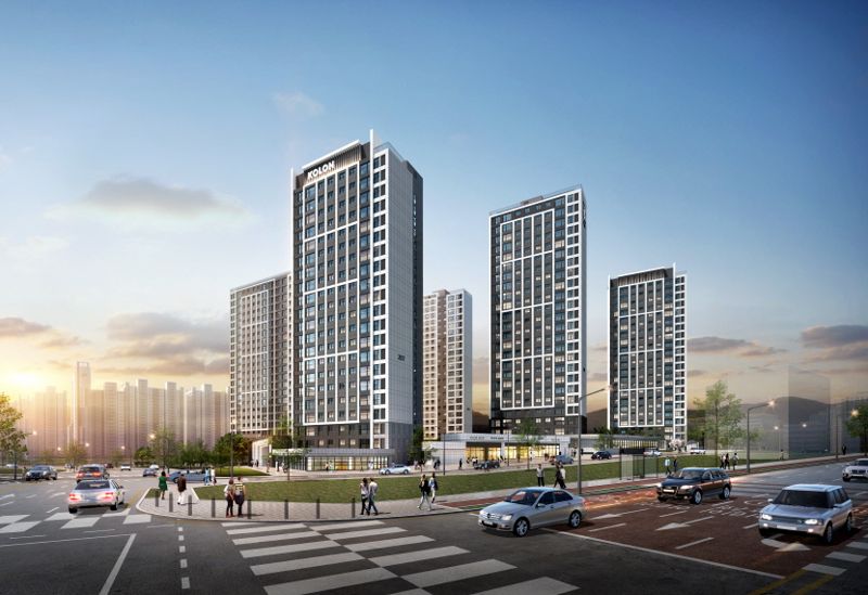 동남 하늘채 에디크 투시도. <span id='_stock_code_003070' data-stockcode='003070'>코오롱글로벌</span> 제공