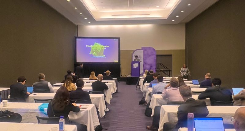 올해 바이오 USA 2025 행사에서 열린 한국 기업의 발표 현장 모습. 국가신약개발사업단 제공