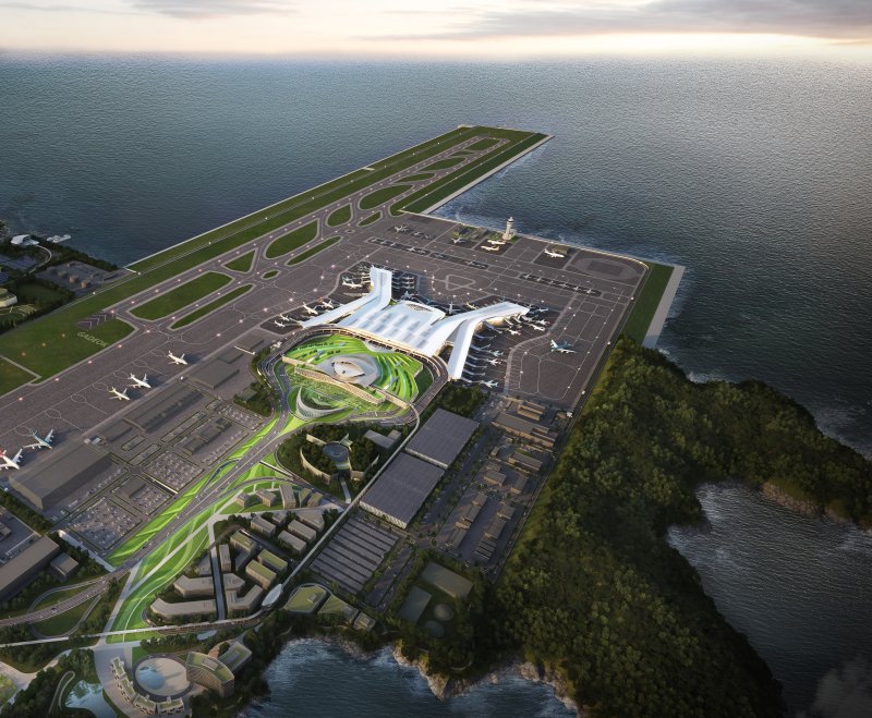 가덕도신공항 여객터미널 조감도. 뉴시스