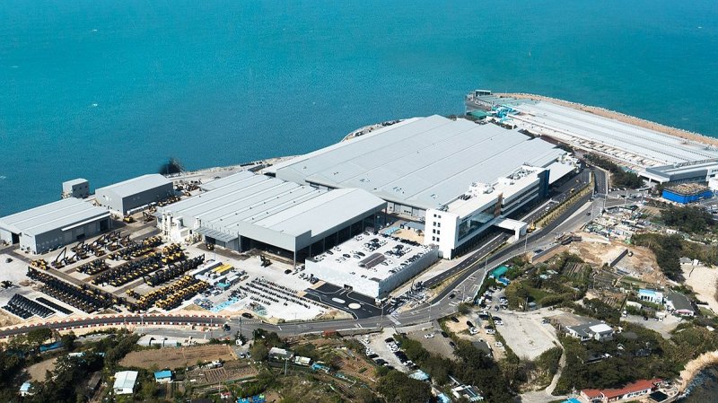 <span id='_stock_code_267250' data-stockcode='267250'>HD현대</span>건설기계 울산공장 전경. 