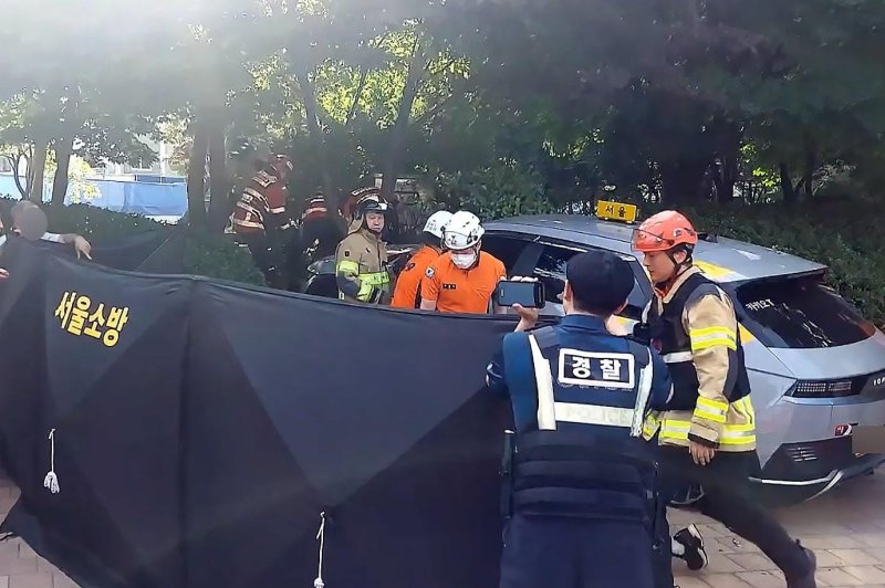 (서울&#x3D;뉴스1) &#x3D; 3일 오후 서울시 도봉구 방학동 방학 사거리 인근에서 택시가 인도를 덮치는 사고가 발생, 출동한 소방 대원들이 사고 현장을 수습하고 있다. 이 사고로 2명이 심정지로 병원으로 옮겨졌으며, 다수의 경상자도 발생한 것으로 알려지고 있다. (도봉소방서 제공. 재판매 및 <span id='_stock_code_012030' data-stockcode='012030'>DB</span> 금지) 2025.7.3&#x2F;뉴스1 &#x2F;사진&#x3D;뉴스1화상