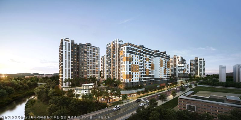 엘리프 검단 포레듀 투시도. <span id='_stock_code_013580' data-stockcode='013580'>계룡건설</span> 제공