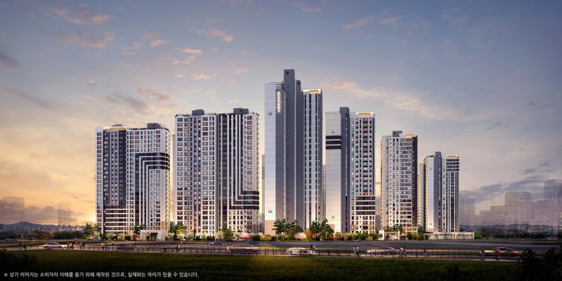 오퍼스 한강 스위첸 야경 투시도. <span id='_stock_code_021320' data-stockcode='021320'>KCC건설</span> 제공