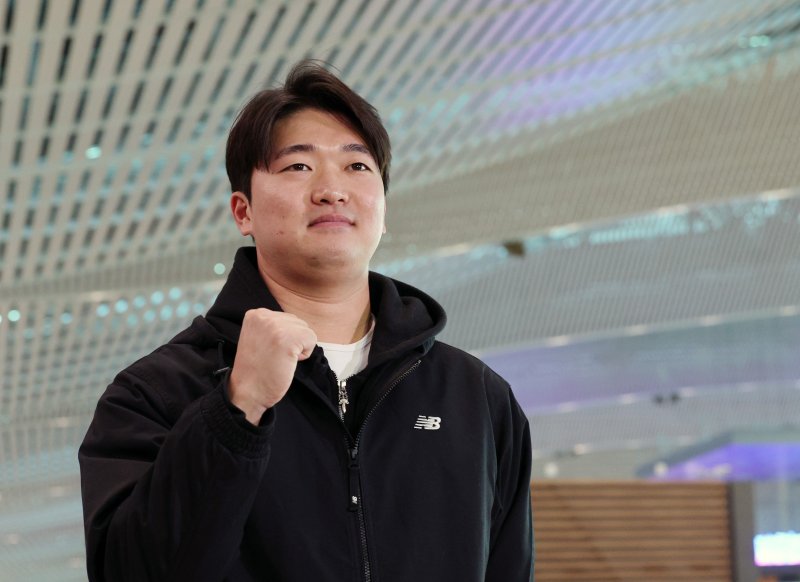 메이저리그 도전을 이어가고 있는 투수 고우석. 뉴스1