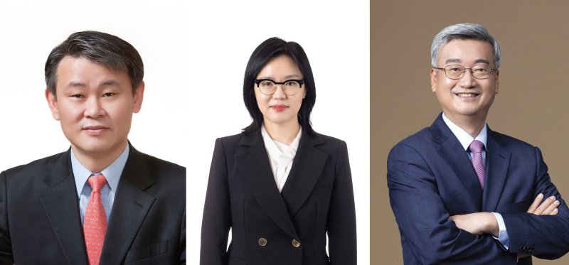 왼쪽부터 김동철 행정부회장, 조연주 연구부회장, 오기원 회계감리부회장. 한국공인회계사회 제공.