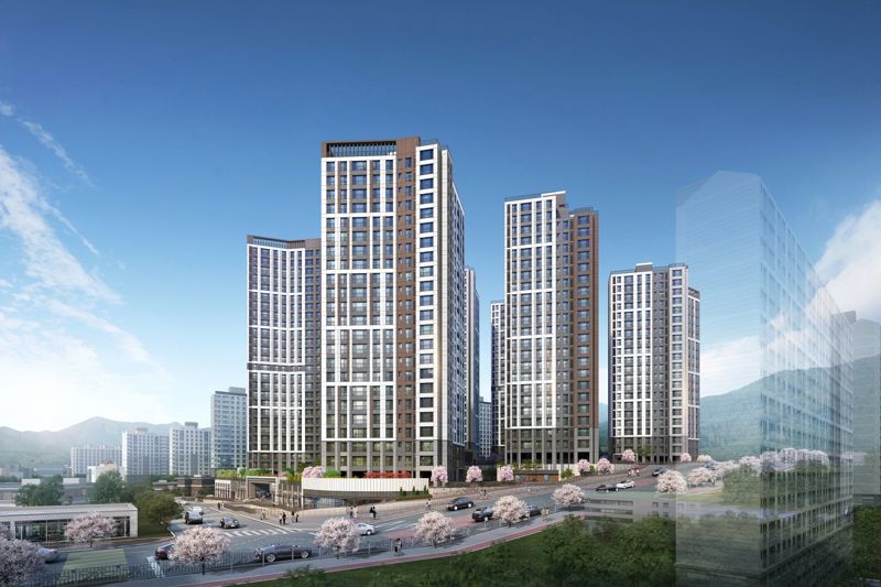 트리븐 창원 투시도. <span id='_stock_code_034020' data-stockcode='034020'>두산에너빌리티</span> 제공