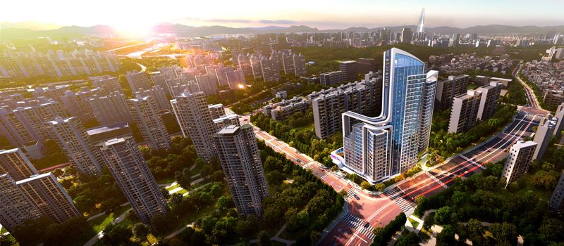 개포현대4차 가로주택정비사업 조감도. <span id='_stock_code_005960' data-stockcode='005960'>동부건설</span> 제공