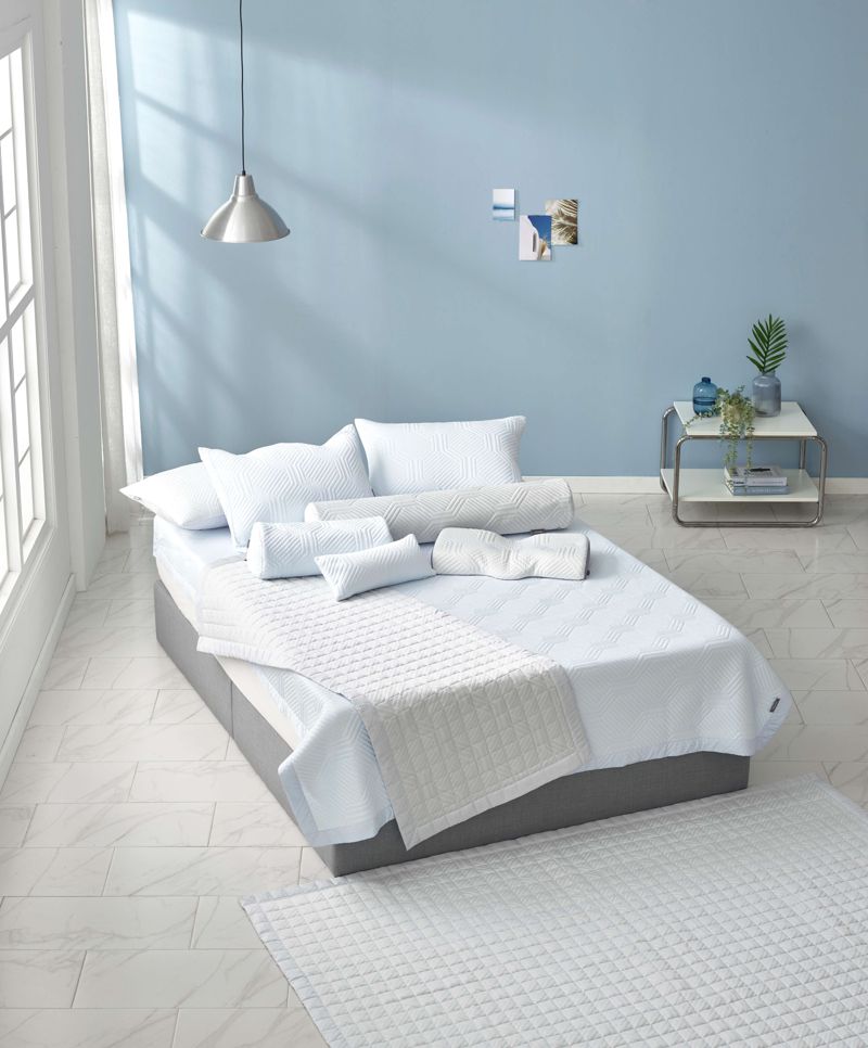 세사리빙 아이스터치 침구. 웰크론 제공