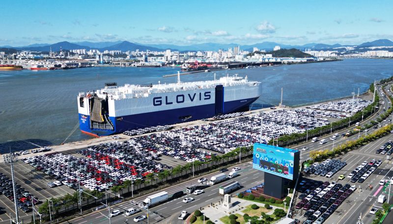 현대자동차 울산공장 수출선적부두 전경. 현대차 제공