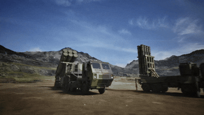 지난해 개발이 완료된 L-SAM의 가동 시뮬레이션. <span id='_stock_code_012450' data-stockcode='012450'>한화에어로스페이스</span> 제공