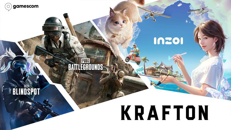 크래프톤의 ‘inZOI(인조이)’, ‘PUBG: 블라인드스팟’, ‘PUBG: 배틀그라운드'. 크래프톤 제공