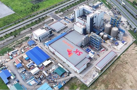 베트남 하이퐁에서 건설 중인 SK리비오 공장 전경. SKC제공