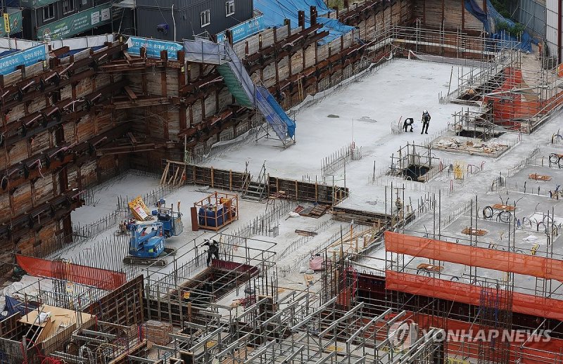 한 건설현장의 모습. 사진=연합뉴스