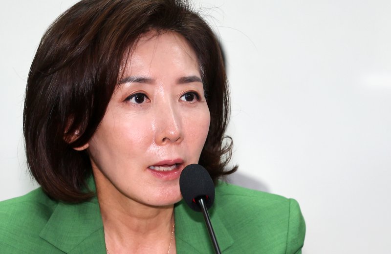 [서울=뉴시스] 김명년 기자 = 나경원 국민의힘 의원이 12일 오후 서울 여의도 국회 의원회관에서 열린 '응급의료체계 소생을 위한 정책토론회'에서 발제하고 있다. 2025.08.12. kmn@newsis.com <저작권자ⓒ 공감언론 뉴시스통신사. 무단전재-재배포 금지.> /사진=뉴시스화상