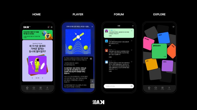 <span id='_stock_code_035080' data-stockcode='035080'><span id='_stock_code_035080' data-stockcode='035080'>그래디언트</span></span>의 AI 기반 과학 지식 플랫폼 'SOAK' 실행 화면. 그래디언트 제공