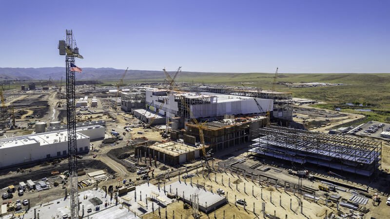 마이크론테크놀로지가 건설 중인 뉴욕 메가 팹. 뉴시스 제공