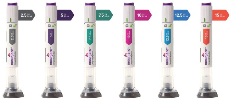 일라이 릴리가 개발한 비만·당뇨 치료제 &#39;마운자로&#39; 제품군. 한국릴리 제공