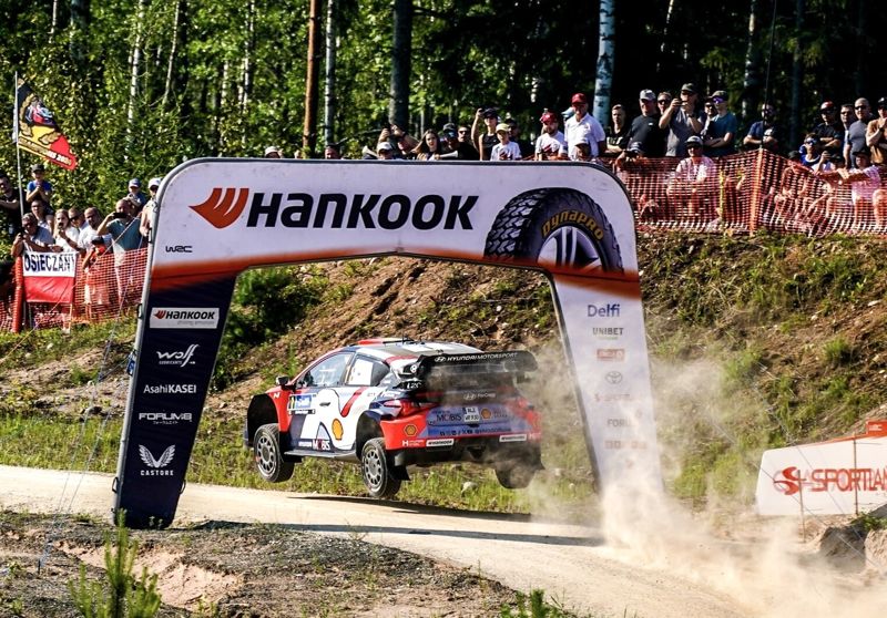 2025 에스토니아 델피 랠리에서 현대 쉘 <span id='_stock_code_250060' data-stockcode='250060'>모비스</span> 팀의 모습. <span id='_stock_code_161390' data-stockcode='161390'>한국타이어앤테크놀로지</span> 제공