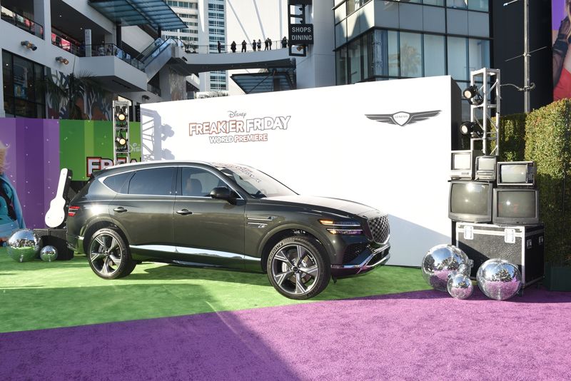 영화 '프리키 프라이데이 2'에서 딸 애나(린제이 로한 분)의 차량인 제네시스 GV80. 현대자동차그룹 제공