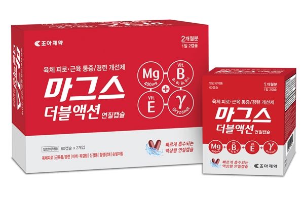 <span id='_stock_code_034940' data-stockcode='034940'>조아제약</span> &#39;마그스더블액션연질캡슐&#39;. 조아제약 제공