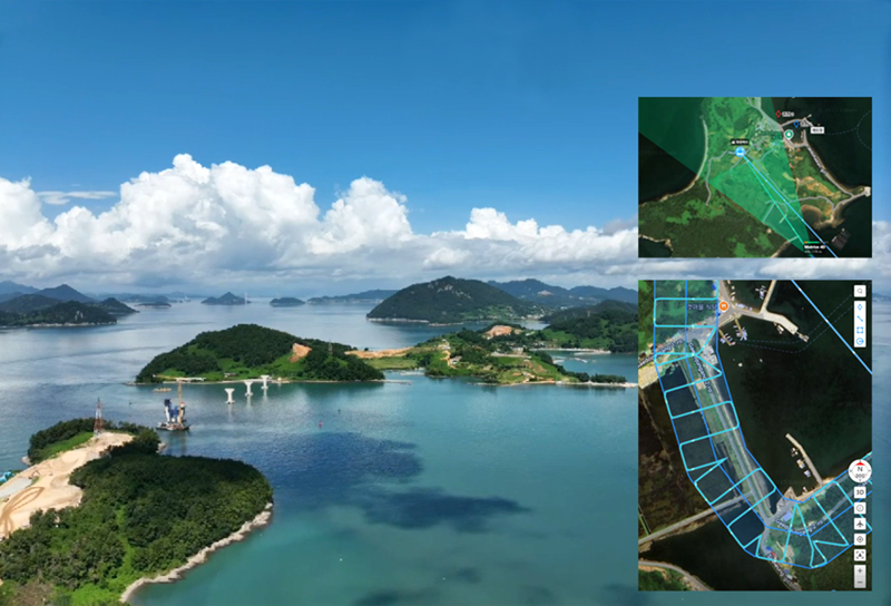 도서 특화형 드론 스테이션 시연 화면. <span id='_stock_code_003070' data-stockcode='003070'>코오롱글로벌</span>