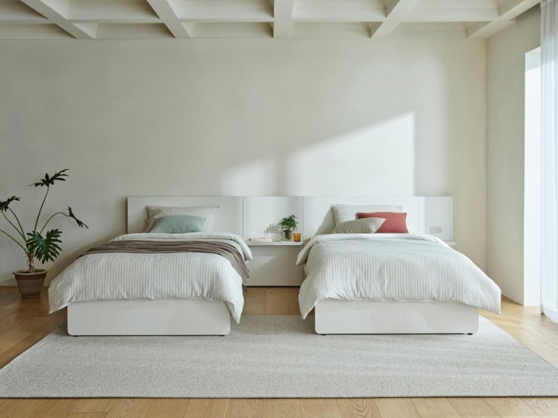 <span id='_stock_code_009240' data-stockcode='009240'>한샘</span>이 출시한 미니멀 디자인 호텔침대 모노. 한샘 제공