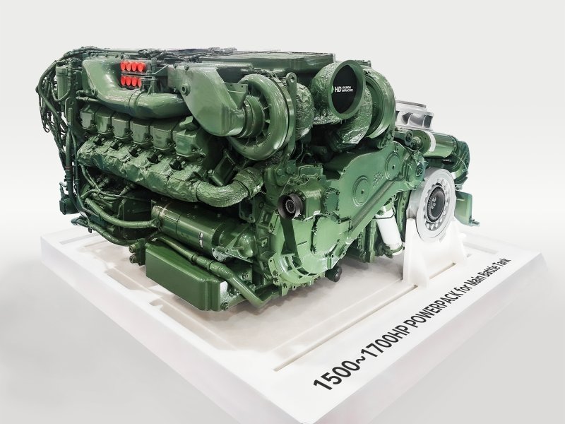 K2 전차 엔진(DV27K). HD현대인프라코어 제공