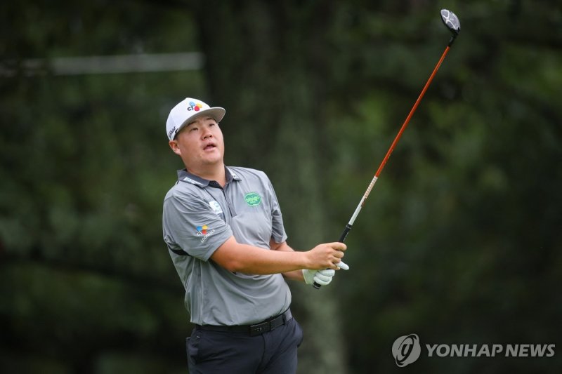 임성재의 투어챔피언습 경기 장면.연합뉴스