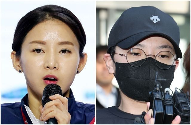 전 펜싱 국가대표 남현희(왼쪽)과 전 연인 전청조. 뉴시스