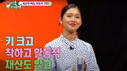 룹 오마이걸 멤버 겸 방송인 미미.  