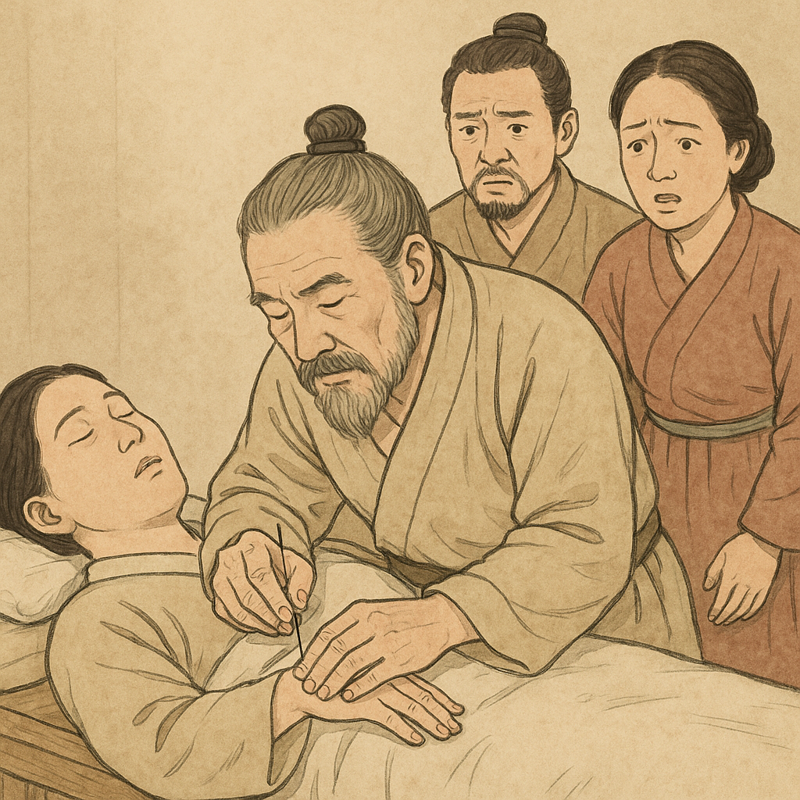 팔사혈(八邪穴)은 손가락 사이 물갈퀴 부위의 8개 혈자리로 기혈순환을 돕고 마비&middot;저림&middot;경련을 풀어준다. 평소 깍지를 끼듯 자극하면 말초&middot;전신 혈액순환이 좋아져 팔다리 저림 완화와 중풍 예방에 효과적이다. 챗GPT에 의한 AI생성 이미지.