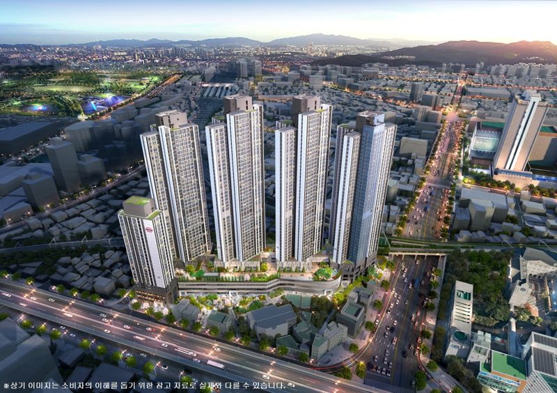 ‘서면 어반센트 데시앙’ 조감도. <span id='_stock_code_009410' data-stockcode='009410'>태영건설</span> 제공