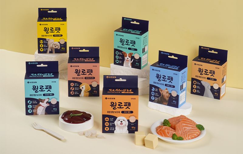 윌로펫 종합 영양 보조제 7종. 유한양행 제공