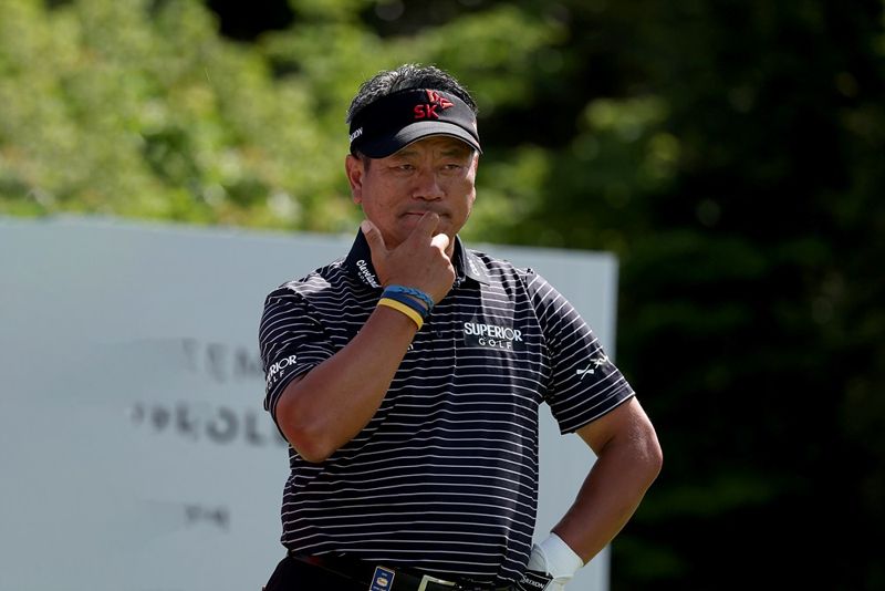 현대해상 최경주 인비테이셔널 대회 최초 3회 우승에 도전하는 최경주. KPGA 제공