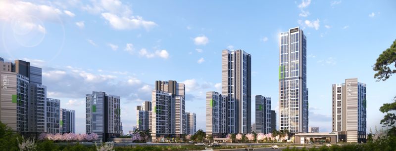 은평대조A3구역 투시도. <span id='_stock_code_004960' data-stockcode='004960'>한신공영</span> 제공