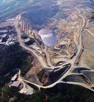 환경 복구 사업 전 필리핀 라푸라푸 광산 지역 전경. LX인터내셔널 제공