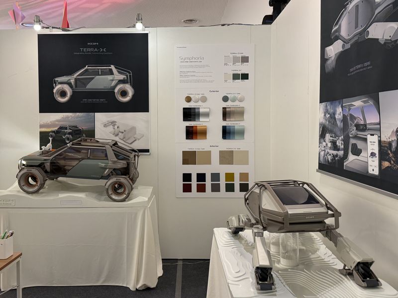 KGM이 오는 19일까지 &#39;서울디자인위크 2025&#39;에서 전시하는 미래 모빌리티 작품. 사진&#x3D;KGM 제공