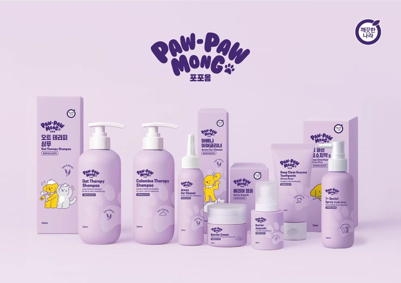 깨끗한나라 포포몽 신규 라인업 '러빙포(Loving Paw)' 신제품 8종. 깨끗한나라 제공