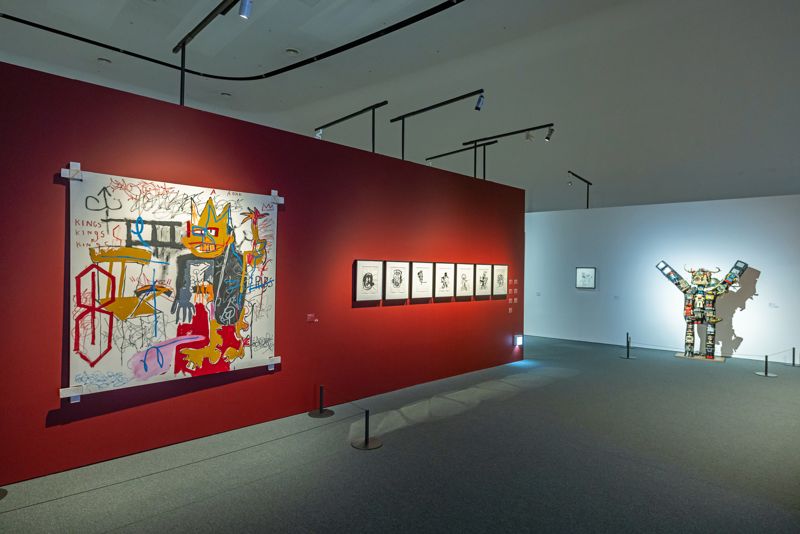 <span id='_stock_code_090350' data-stockcode='090350'>노루페인트</span> 제품을 적용한 바스키아 전시 전경. 노루페인트 제공